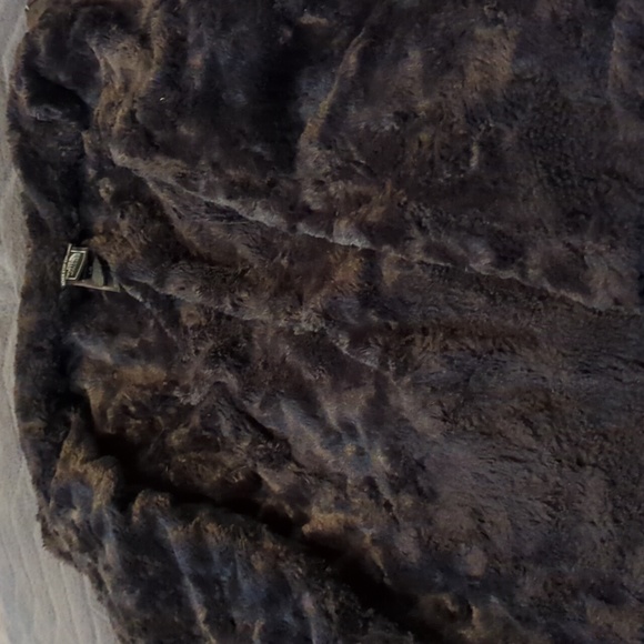 Women's North Face Black Fleece Lined Winter Jacket With Zipper Pockets - Picture 4 of 6